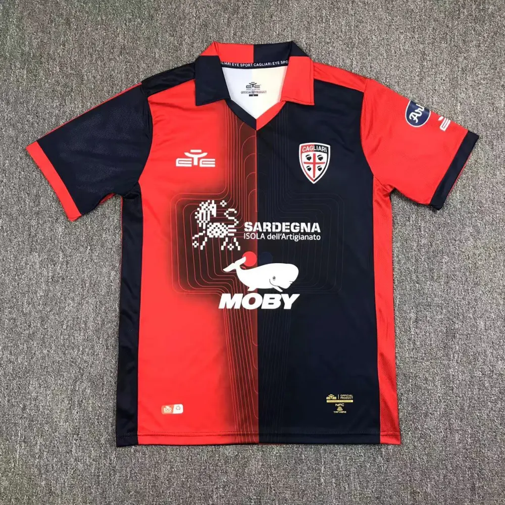 PKGoden Best Reps Serie A 23/24 Cagliari Calcio Home  Soccer Jersey