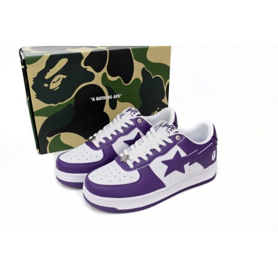 POP Special Sale A Bathing Ape Bape Sta Low White Purple 1170 0191 007 02