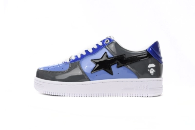 POP  A Bathing Ape Bape Sta Low Lnk Blue Mirror Surface 1H20 191 046 01