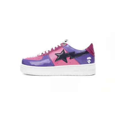 PKGoden Special Sale A Bathing Ape Bape Sta Low Purple Mirror Surface 1H20 191 046 01