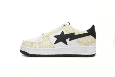 POP  A Bathing Ape Bape Sta Low White Snake Skin Pattern 1180 191 009 01