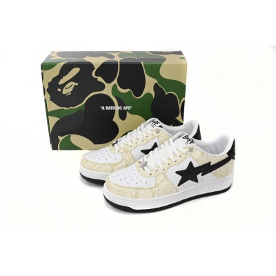 POP Special Sale A Bathing Ape Bape Sta Low White Snake Skin Pattern 1180 191 009 02