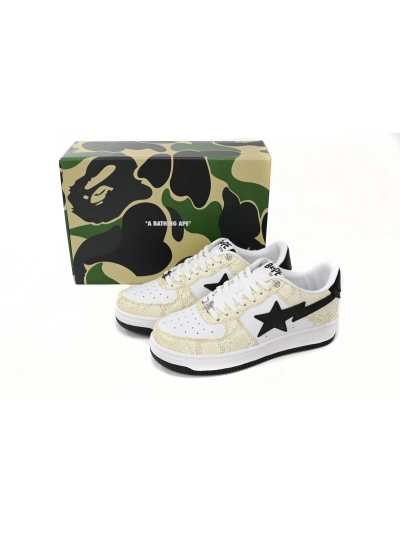 POP  A Bathing Ape Bape Sta Low White Snake Skin Pattern 1180 191 009 02