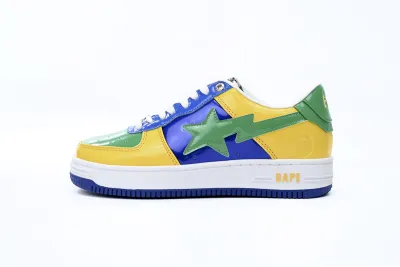 POP  A Bathing Ape Bape Sta Low Black Yellow Green Orchid 1180 191 004 01