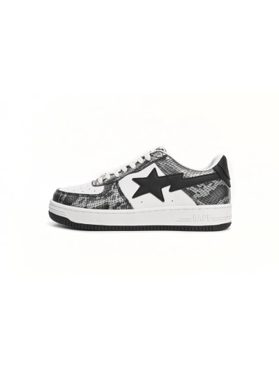 POP  A Bathing Ape Bape Sta Low Black Black Snake Skin 1180 191 009 01
