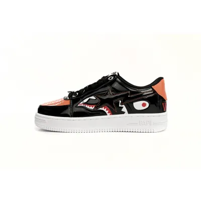 POP A Bathing Ape Bape Sta Low  Orange Shark 1H30-191-005 01