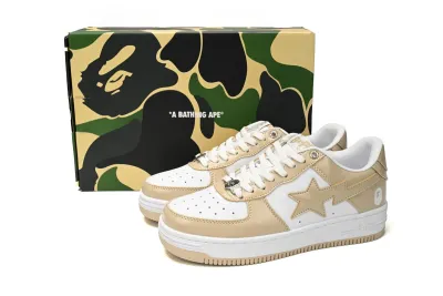 POP  A Bathing Ape Bape Sta Low Brown White Mirror Surface 1170-191-022 02