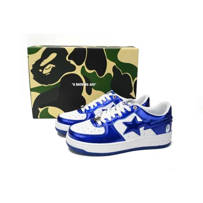 PKGoden Special Sale A Bathing Ape Bape Sta Low Blue and White Mirror Finish 1170-191-022 02
