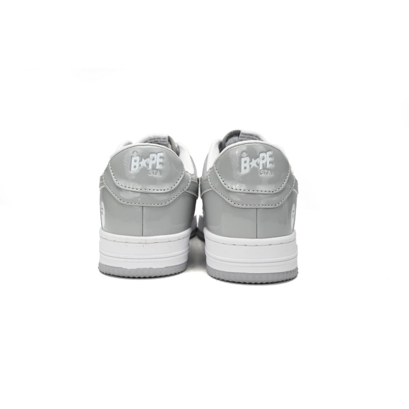 POP Special Sale A Bathing Ape Bape Sta Low White Grey Rao Noodles 1170-191-021