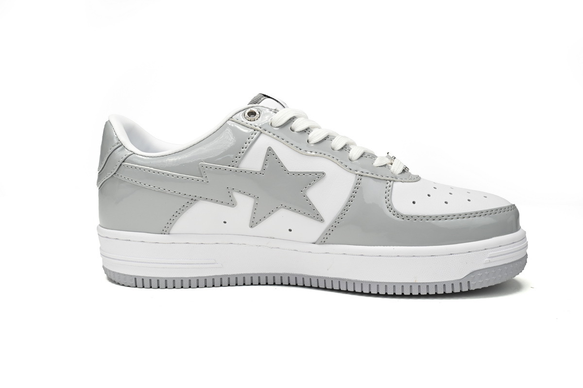 POP Special Sale A Bathing Ape Bape Sta Low White Grey Rao Noodles 1170-191-021