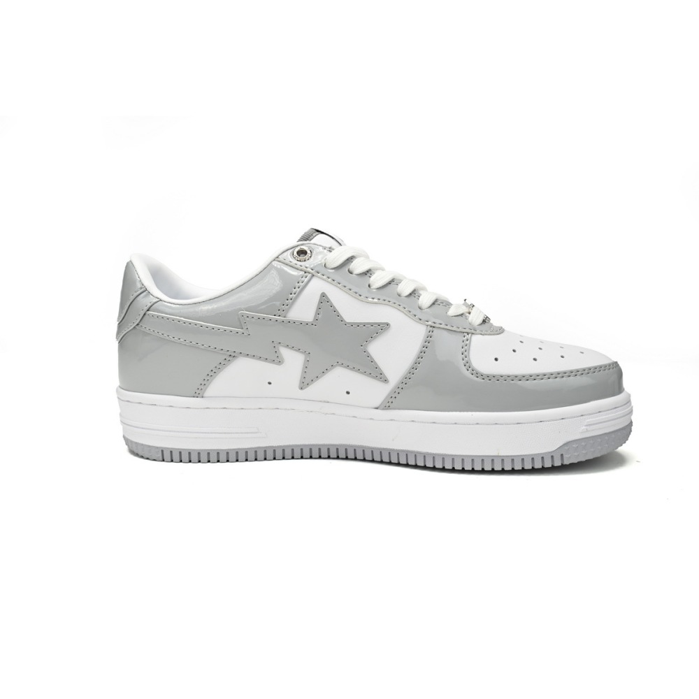 POP Special Sale A Bathing Ape Bape Sta Low White Grey Rao Noodles 1170-191-021