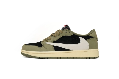 POP  Travis Scott x Air Jordan 1 Low OG "Black Olive"  DM7866-002 01