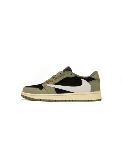 POP  Travis Scott x Air Jordan 1 Low OG "Black Olive"  DM7866-002 01