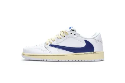 POP  Travis Scott x Air Jordan 1 Low White Blue  DH68369-186 01