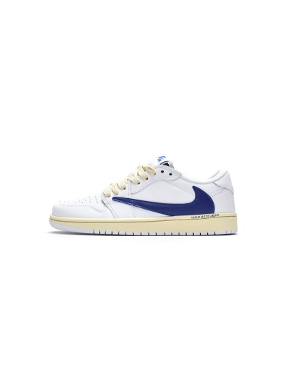 POP  Travis Scott x Air Jordan 1 Low White Blue  DH68369-186 01