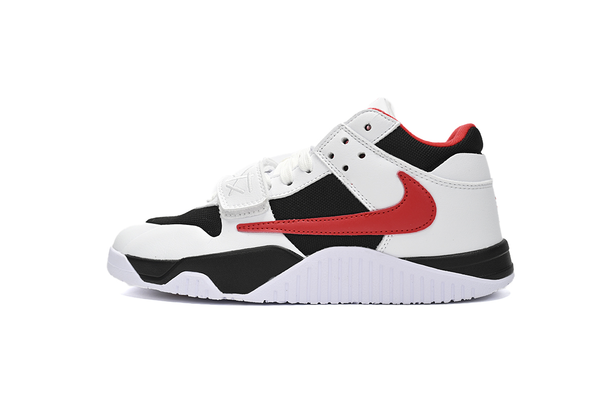  GET {30$ OFF, Litmited Time}  Travis Scott x Jordan Cut The Check Nice Kicks Black White Red FZ8117-407