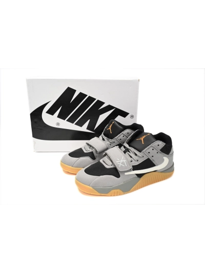 POP  {30$ OFF, Litmited Time}  Travis Scott x Jordan Cut The Check Nice Kicks Black Gray Brown FZ8117-104 01