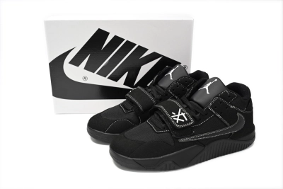 POP  {30$ OFF, Litmited Time}  Travis Scott x Jordan Cut The Check Nice Kicks Black Knight FZ8117-010  01