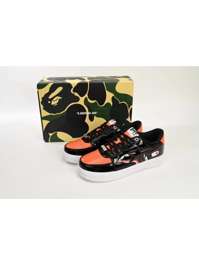 POP  A Bathing Bapesta Sk8 Sta Low Mad Shark Black Orange,  1H30191005-BLK 01