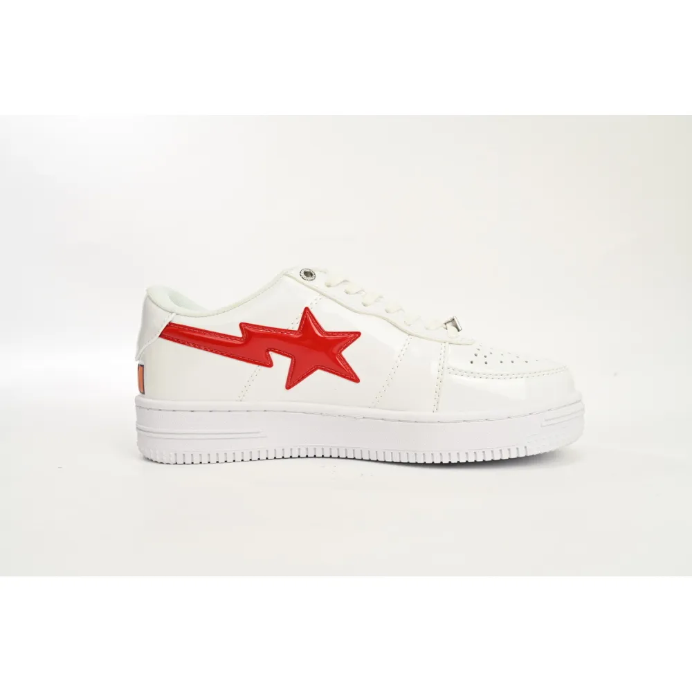 PKGoden  A Bathing Ape Bape Sta Low Shark White,  1H30-191-012-WHT