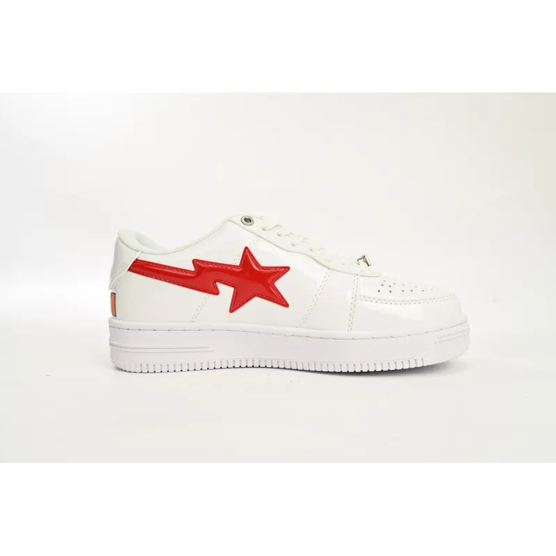 PKGoden  A Bathing Ape Bape Sta Low Shark White,  1H30-191-012-WHT