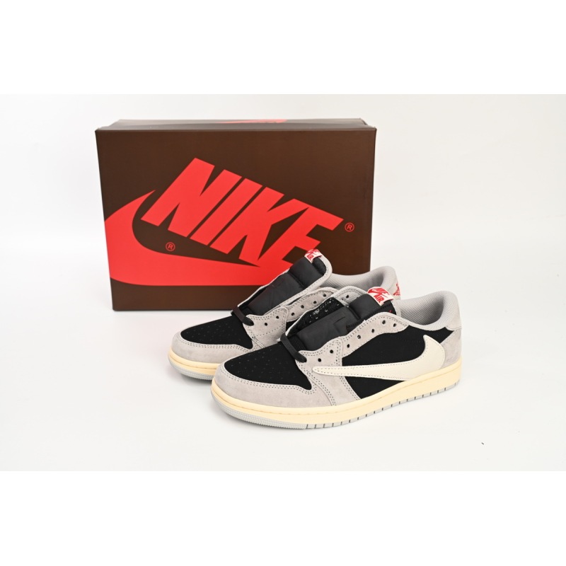 Jordan 1 Low Travis Scott White Grey Low Gang