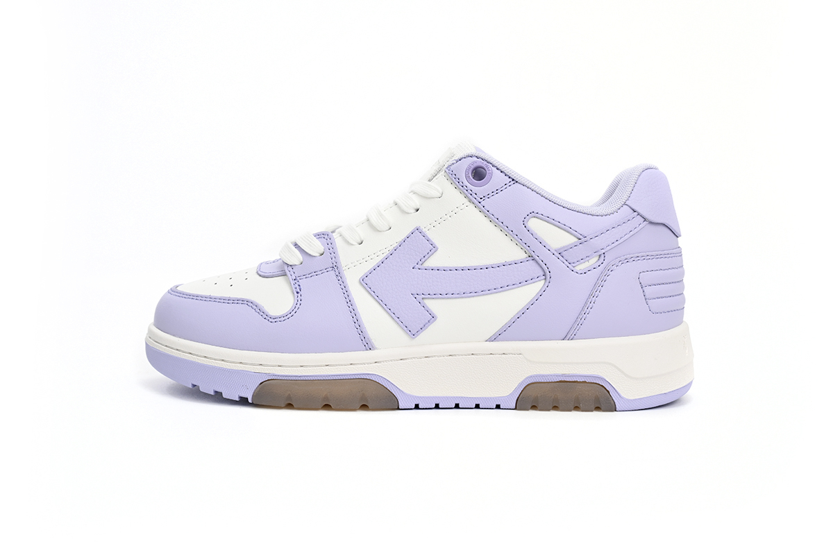PKGoden  OFF-WHITE Out Of Office Calf Leather White Lilac, OWIA259F22LEA0010136