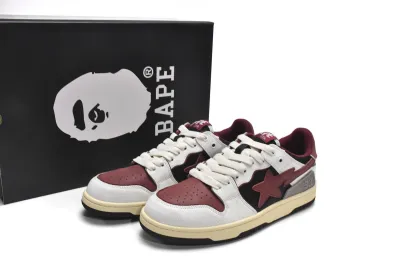 PKGoden   |  Bapesta Sk8 Sta Vintage White Red 1I20-291-020 01