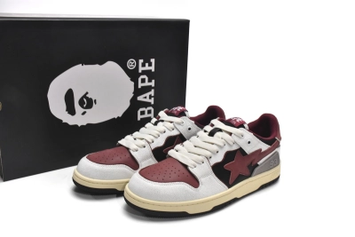 PKGoden   |  Bapesta Sk8 Sta Vintage White Red 1I20-291-020 01