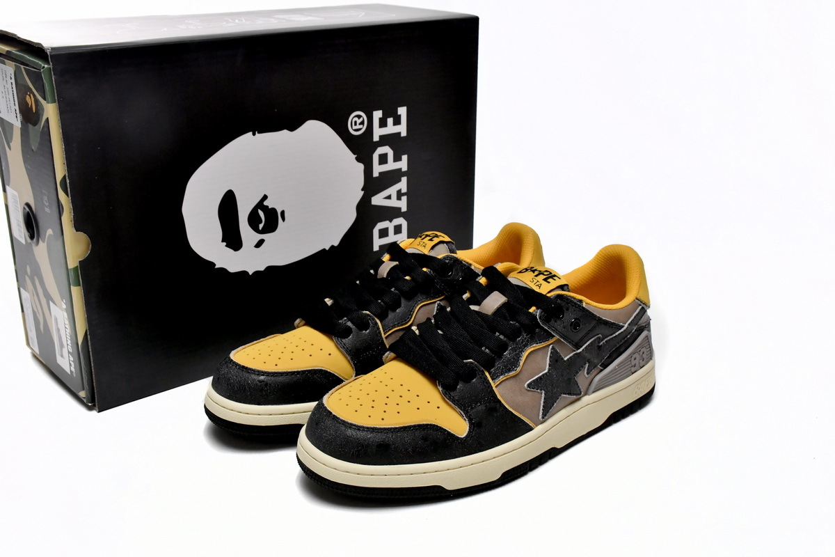 PKGoden  |  Bapesta Sk8 Sta Low Make old Black and Yellow 1120-291-021