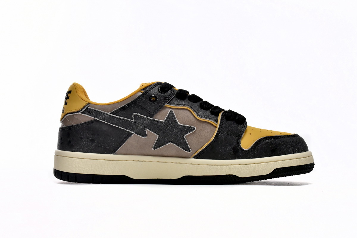 PKGoden  |  Bapesta Sk8 Sta Low Make old Black and Yellow 1120-291-021