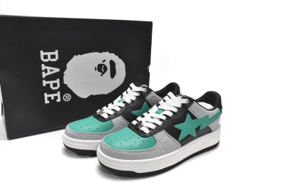 PKGoden   |  Bapesta Sk8 Sta Low Grey Green 1G70-109-0003 01