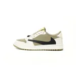 PKGoden  |  Jordan 1 Retro Low Golf Travis Scott Neutral Olive, FZ3124-200