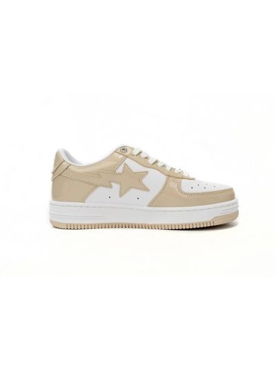 POP  A Bathing Bapesta White Brown Mirror Surface 02