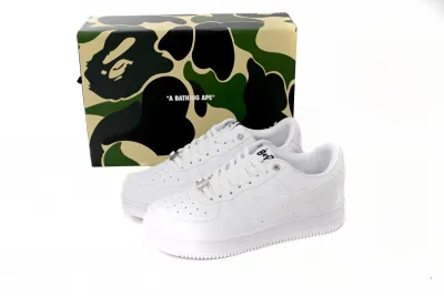 POP  A Bathing Bapesta Sta Low M2 White Leather 02
