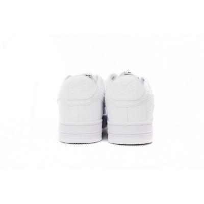  GET {20$ OFF, Litmited Time}  A Bathing Bapesta Sta Low M2 White Leather 02