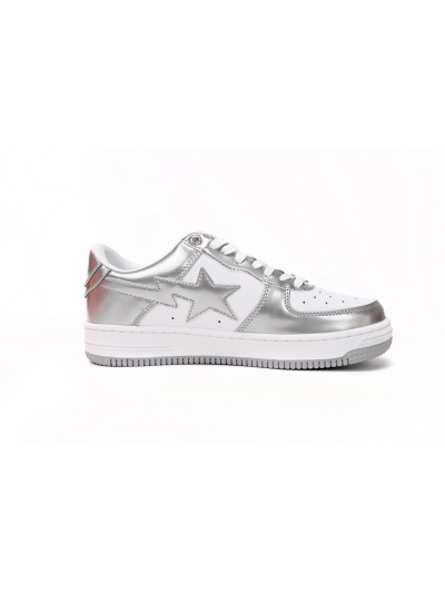 POP  A Bathing Bapesta Sk8 Sta Low Silver 02