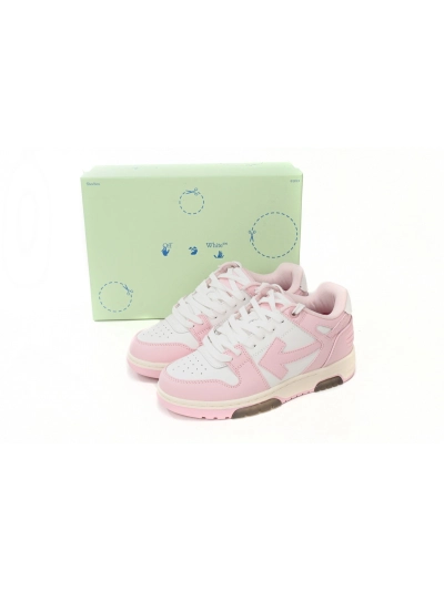 PKGoden OFF-WHITE Out Of Office OOO Low Tops White Light Pink 02