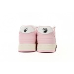 PKGoden OFF-WHITE Out Of Office OOO Low Tops White Light Pink