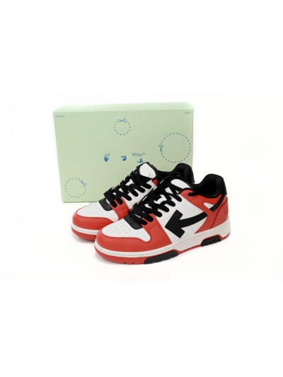 PKGoden OFF-WHITE Out Of Office OOO Low Tops Black White Red 02