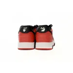 PKGoden  OFF-WHITE Out Of Office OOO Low Tops Black White Red