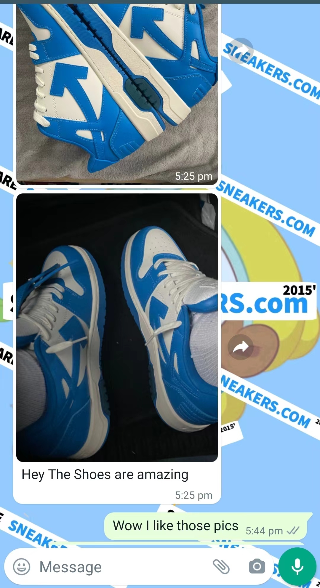 PKGoden OFF-WHITE Out Of Office Blue OMIA189 C99LEA00 14501