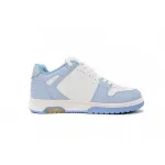 PKGoden  OFF-WHITE OOO Low Out Of Office Calf Leather White Light Blue