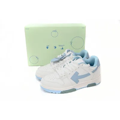 PKGoden  OFF-WHITE Out Of Office OOO 30 MM Low Tops White Light Blue 01