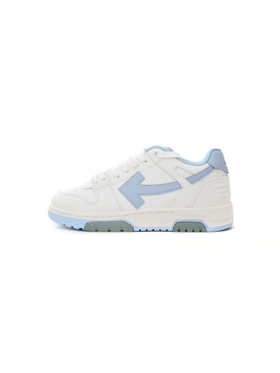 PKGoden OFF-WHITE Out Of Office OOO 30 MM Low Tops White Light Blue 01