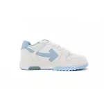 PKGoden  OFF-WHITE Out Of Office OOO 30 MM Low Tops White Light Blue