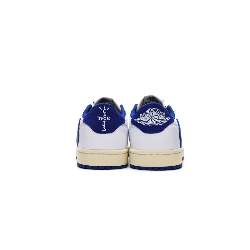 Travis Scott x Air Jordan 1 Low WhiteBlue,DM9868-218, Replica Shoes