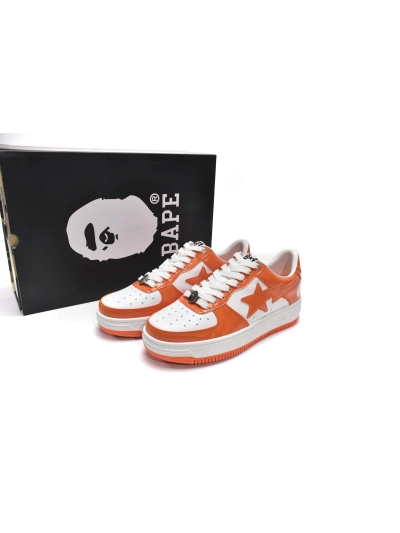 PKGoden   |  Bapesta Sk8 Sta Low White Orange 1G70-109-0017 01