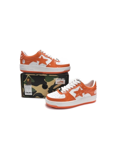 PKGoden   |  Bapesta Sk8 Sta Low White Orange 1G70-109-0017 02