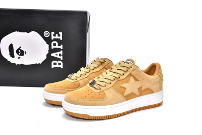 PKGoden   |  Bapesta Sk8 Sta Low Suede Beige 1G70-109-0009 01